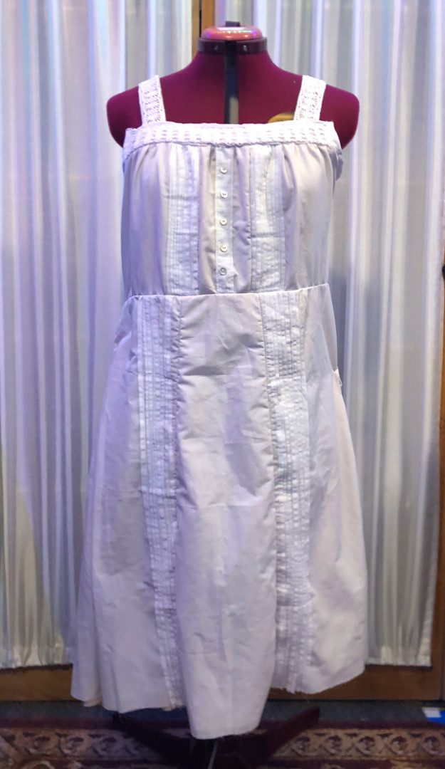 Distressed Wedding Dress and Slip